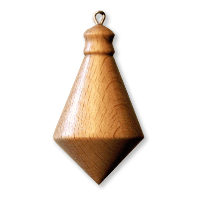Holzpendel in anderer Kegelform